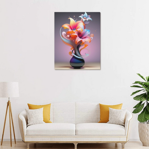 Load image into Gallery viewer, Framed Vase Flowers Canvas
