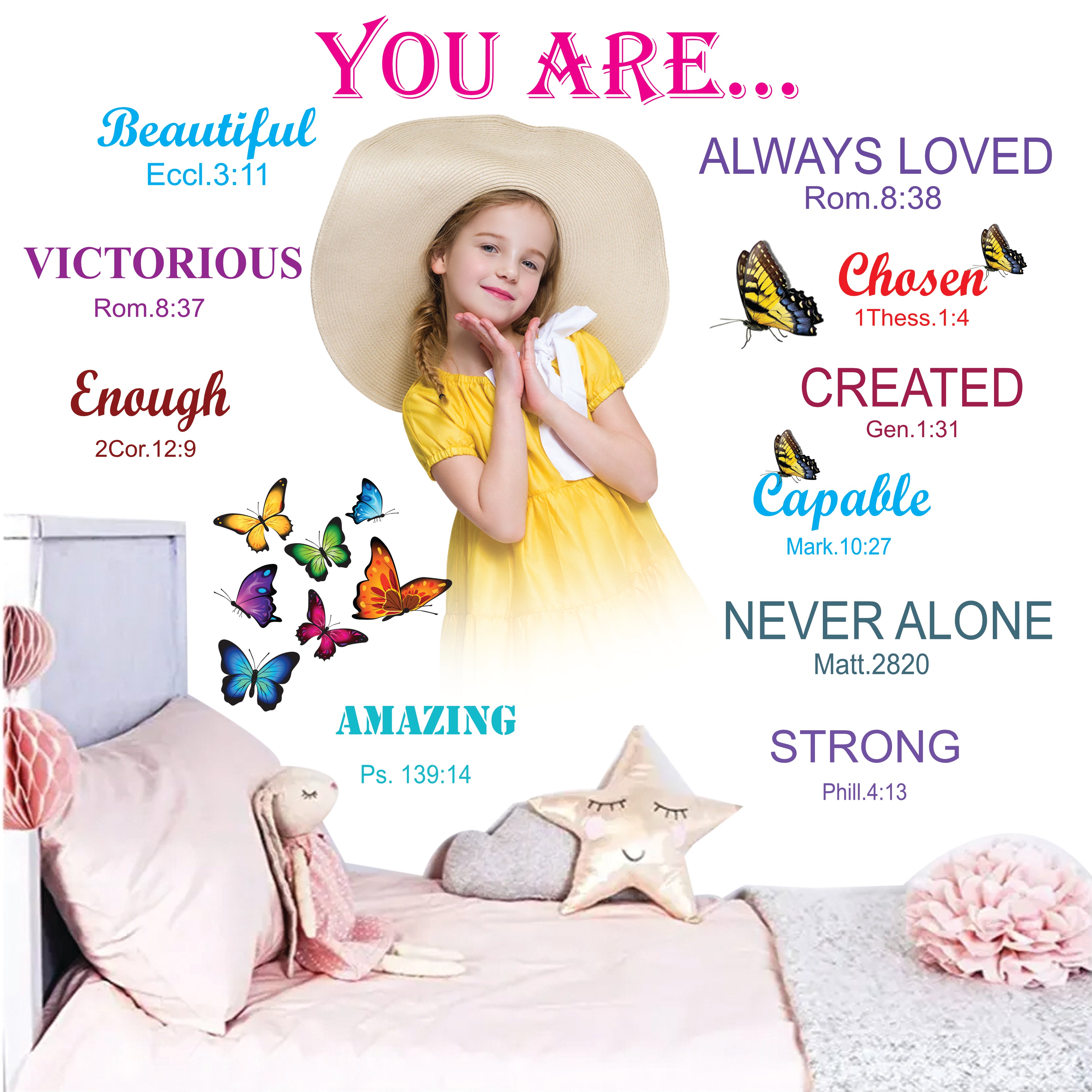 Custom Kids Canvas- "You are"