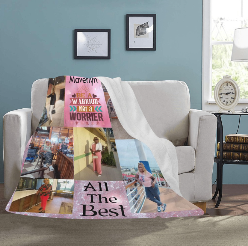 Custom Blanket- Ultra Soft Micro Fleece Blanket 60"x80, My Son Blanket, Custom Father's Day Blanket, Gift for Son, Gift for Daughter, Grandpa, Birthday Blanket for Son, Anniversary, Wedding,