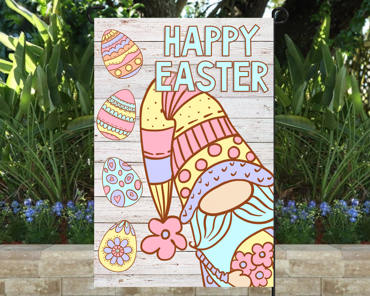 Happy Easter Garden Flag 12"x18"