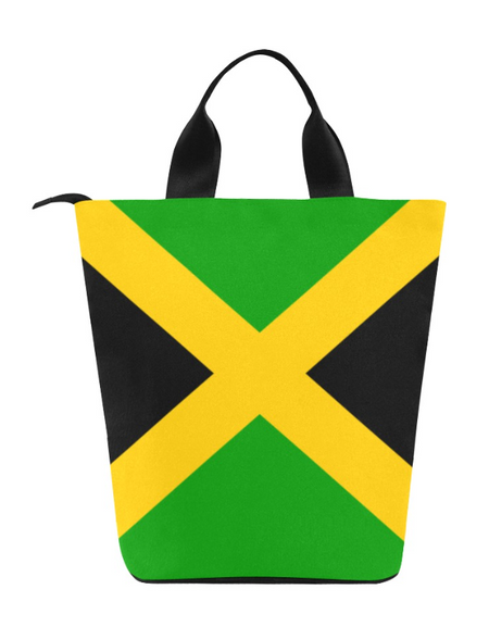 Jamaica Flag Print Lunch Bag, Lunch, Breakfast, Everyday Bag, Shoe Bag, Lunch Container for Work/Office/Picnic/Travel