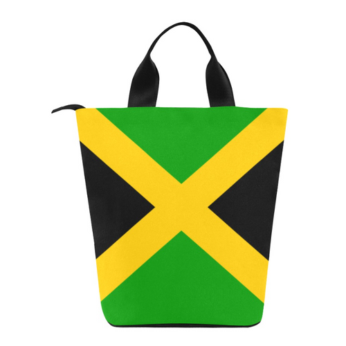 Jamaica Flag Print Lunch Bag, Lunch, Breakfast, Everyday Bag, Shoe Bag, Lunch Container for Work/Office/Picnic/Travel