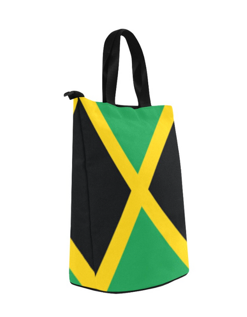 Load image into Gallery viewer, Jamaica Flag Print Lunch Bag, Lunch, Breakfast, Everyday Bag, Shoe Bag, Lunch Container for Work/Office/Picnic/Travel
