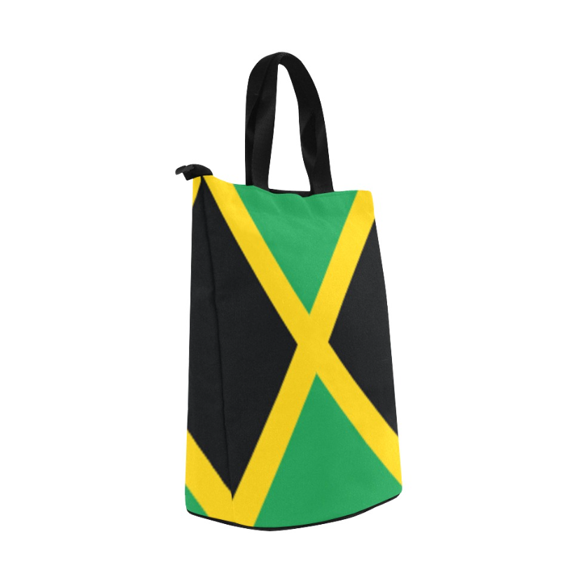 Jamaica Flag Print Lunch Bag, Lunch, Breakfast, Everyday Bag, Shoe Bag, Lunch Container for Work/Office/Picnic/Travel