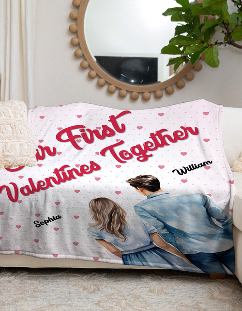 Load image into Gallery viewer, Custom-Valentine Blanket, Love Fleece Blanket 60"x80, Special Gift Anniversary, Wedding,
