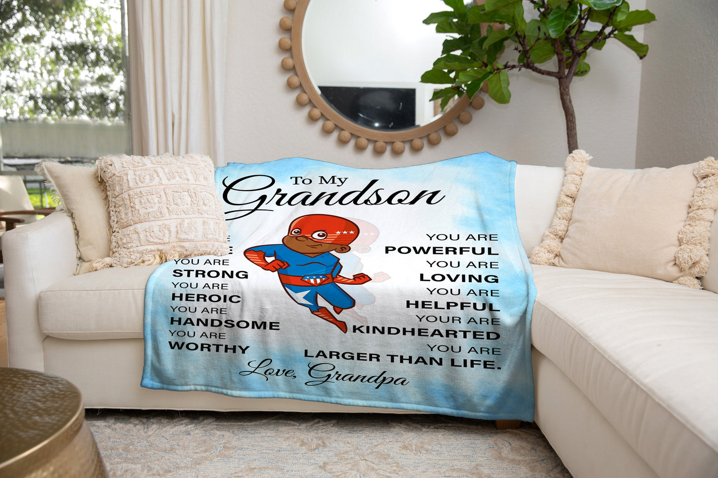 Personalized Ultra-Soft Micro Fleece Blanket 60"x80, My Son Blanket, Custom Father's Day Blanket, Gift for Son, Grandpa, Birthday Blanket for Son,