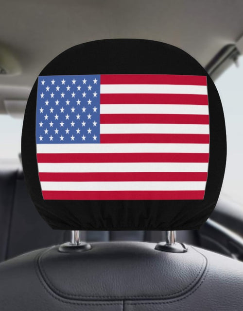 Load image into Gallery viewer, USA Flag Car Seat Headrest Covers

