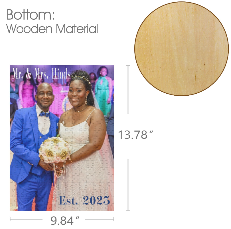 Puzzle-Custom Puzzle from Photo: 200, 300, 500, and 1000 piece puzzles, Custom Puzzle for Birthday, Toddler, Wedding, Kids, Family, Pet