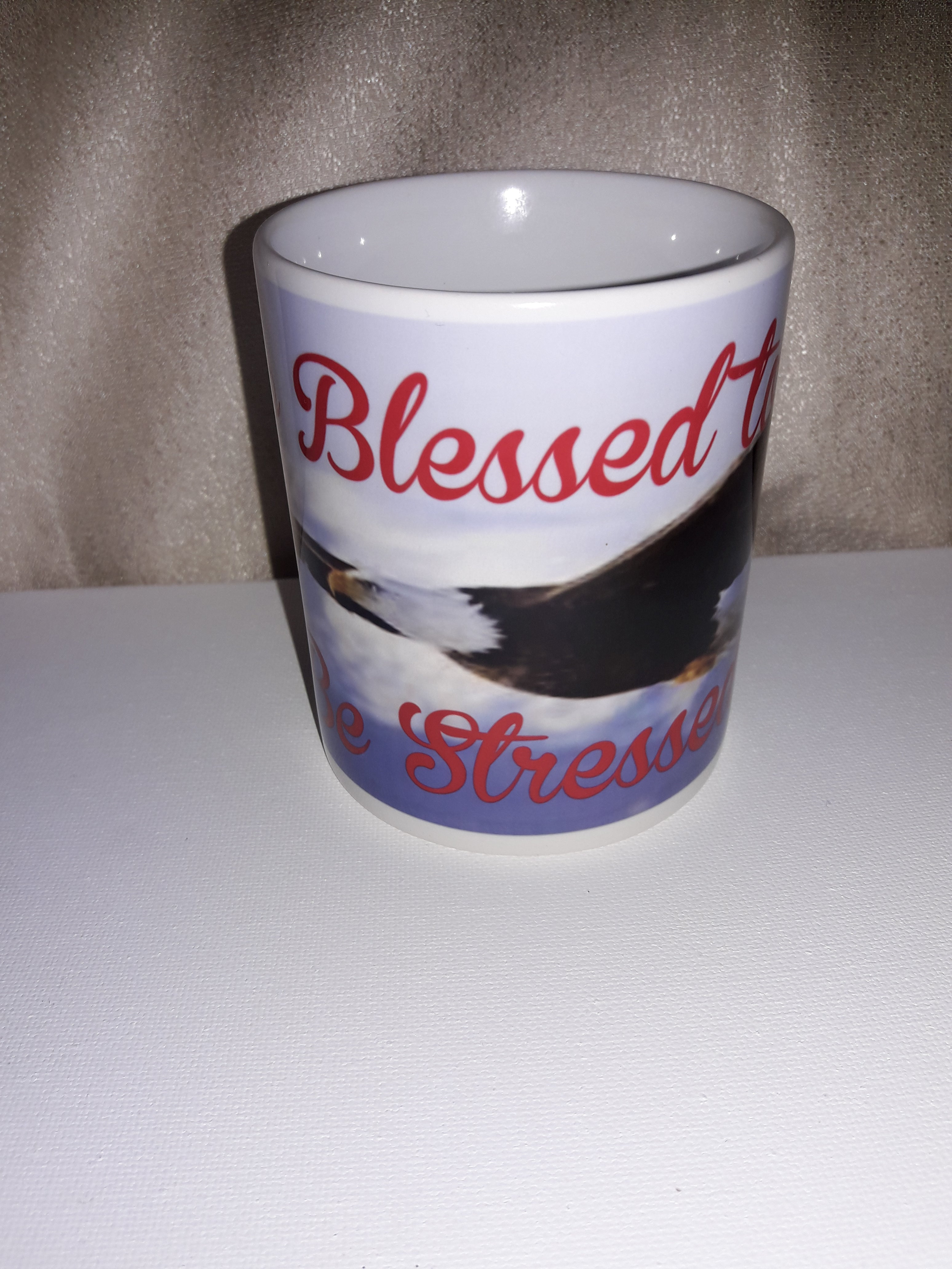Mug- Too Blessed to be Stressed