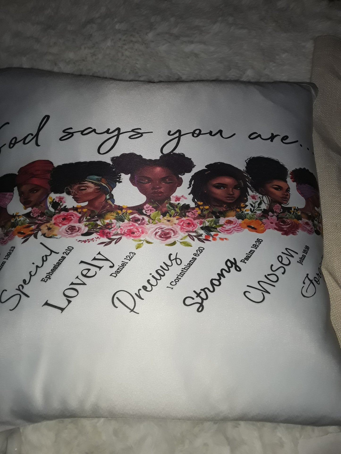 Custom Throw Pillow 16"X16" Gift for Mother's Day, Father's Day, Anniversary, Wedding Gift, etc.