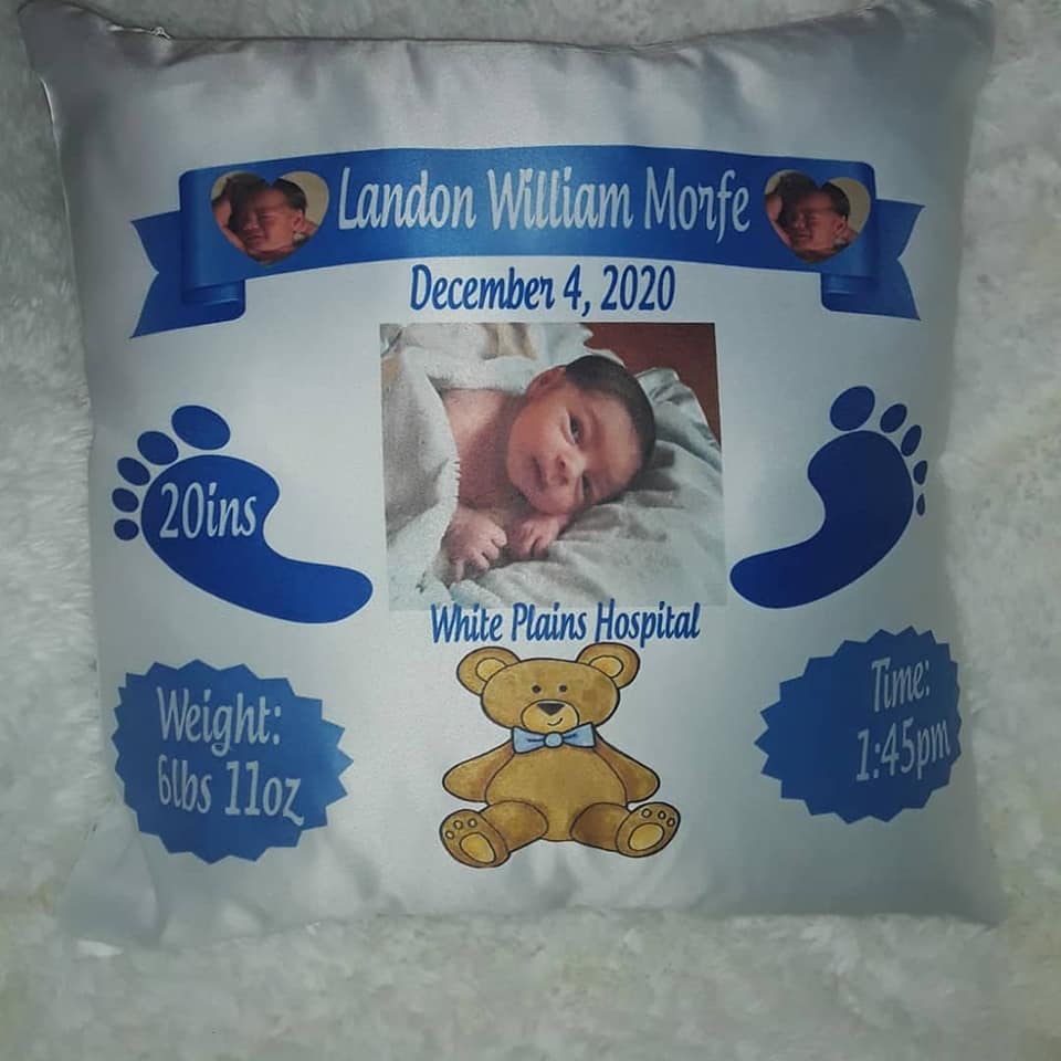 Birth Announcement/Learning Pillow