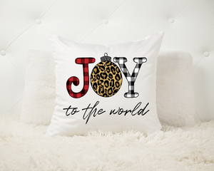 Joy to the World pillow without insert