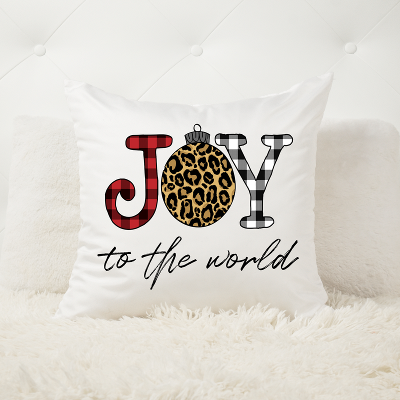 Joy to the World pillow without insert