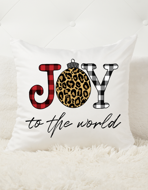 Load image into Gallery viewer, Joy to the World pillow without insert
