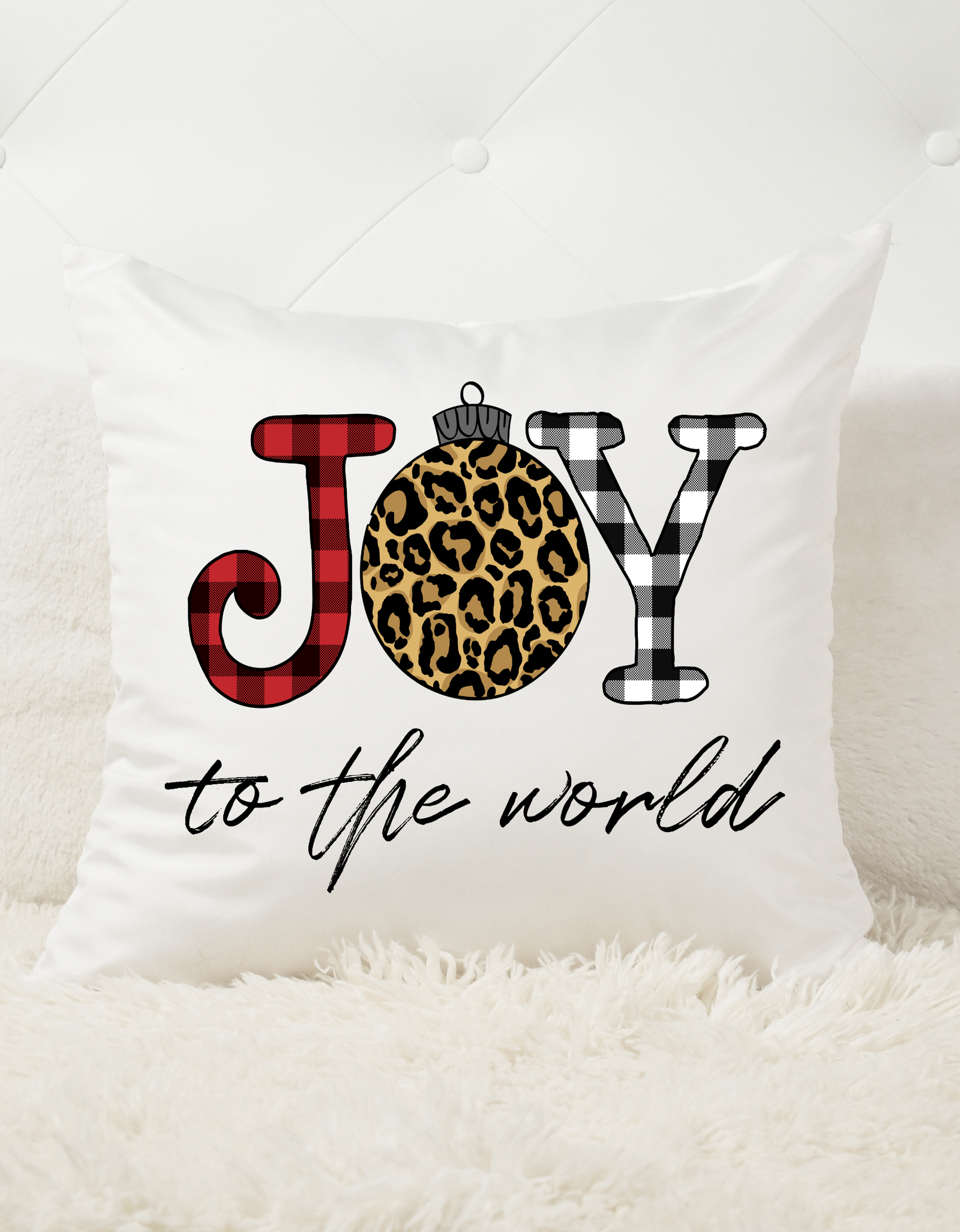 Joy to the World pillow without insert