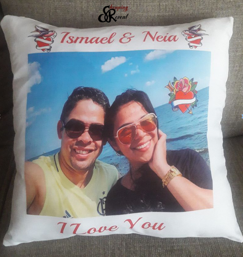 Load image into Gallery viewer, Custom Throw Pillow 16"X16" Gift for Mother's Day, Father's Day, Anniversary, Wedding Gift, etc.
