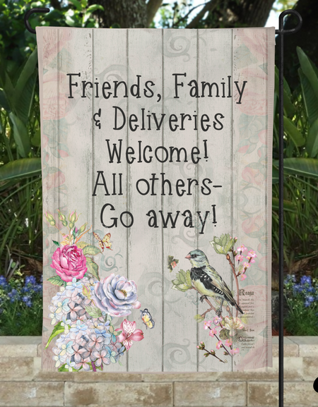 Flag-Friend and Family Garden Flag