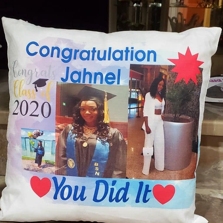 Create Your Own Photo Pillow Picture Upload Your Own Design Throw Pillow, Gift for Mother's Day, Father's Day, Anniversary, Wedding Gift, etc.