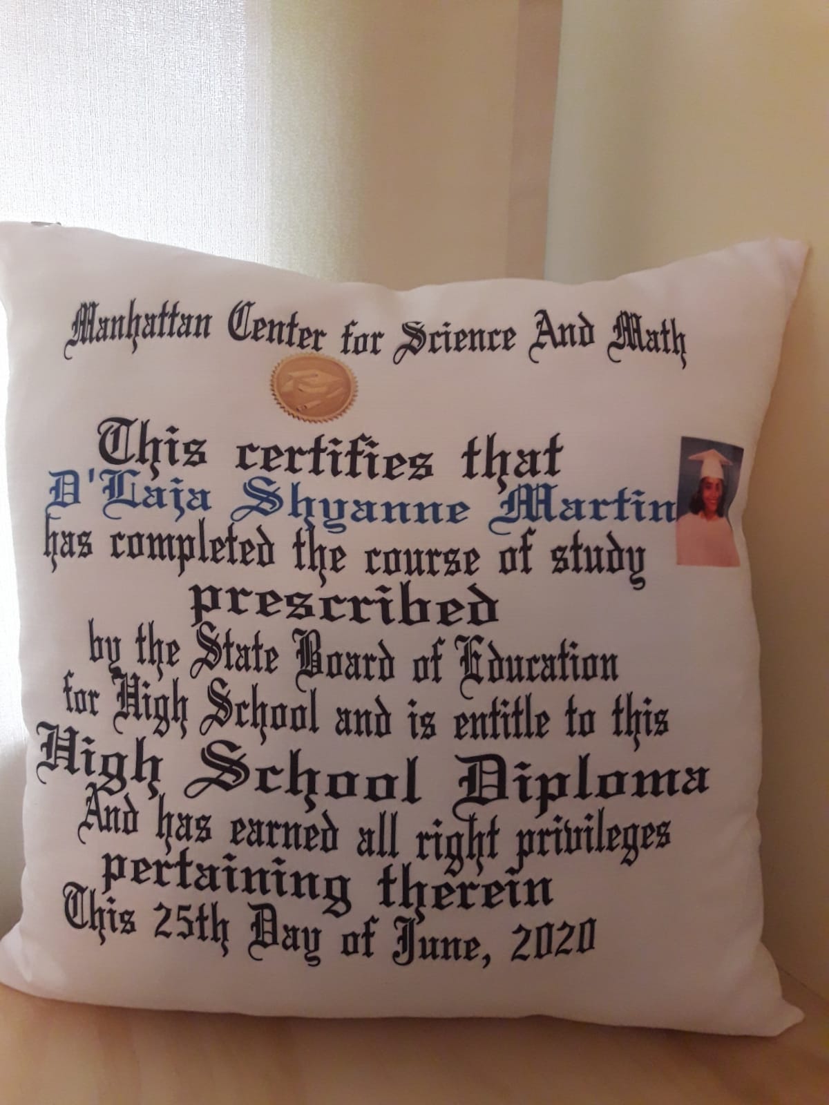 Graduation Pillow- Class of 2023