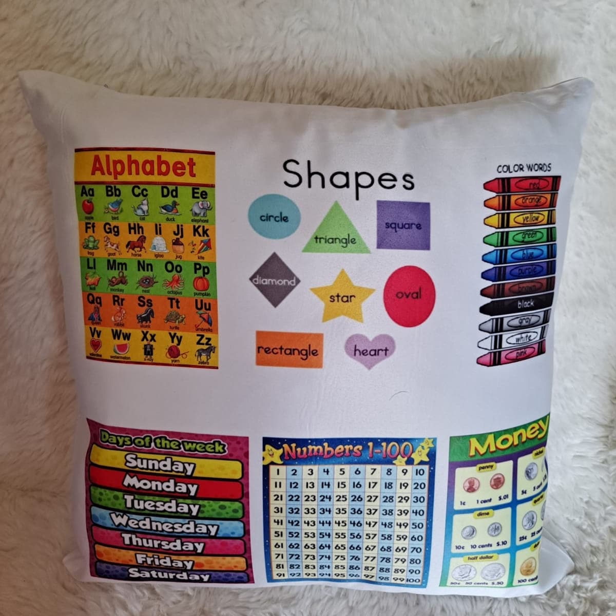 Birth Announcement/Learning Pillow