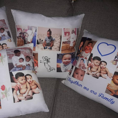 Custom Throw Pillow 16"X16" Gift for Mother's Day, Father's Day, Anniversary, Wedding Gift, etc.