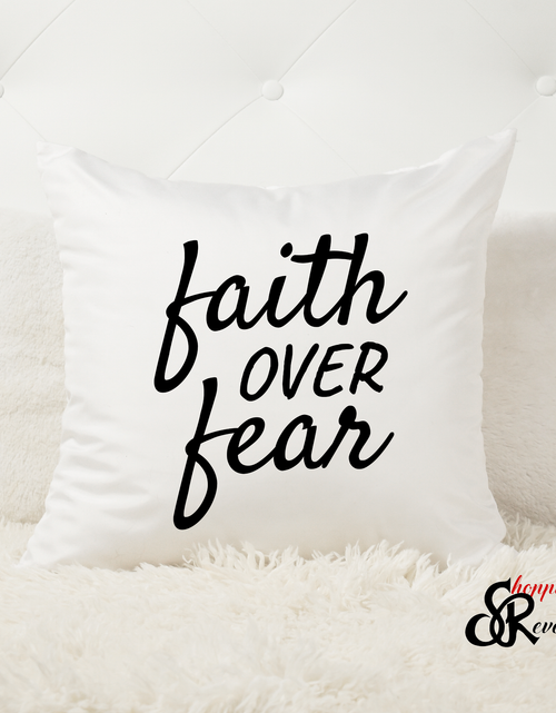 Load image into Gallery viewer, Faith Over Fear Pillow 16x16 size **Only**
