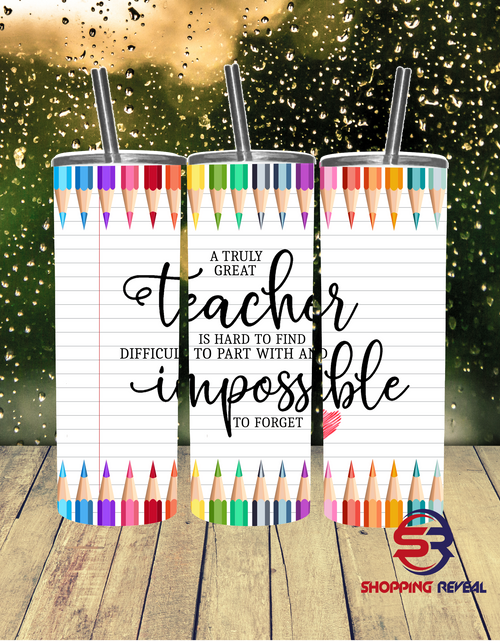 Load image into Gallery viewer, 20oz Tumbler-Teacher Impossible
