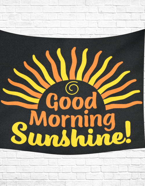 Load image into Gallery viewer, Good Morning Sunshine Cotton Linen Wall Tapestry
