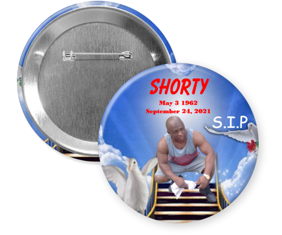 3" Custom Pin Back Buttons